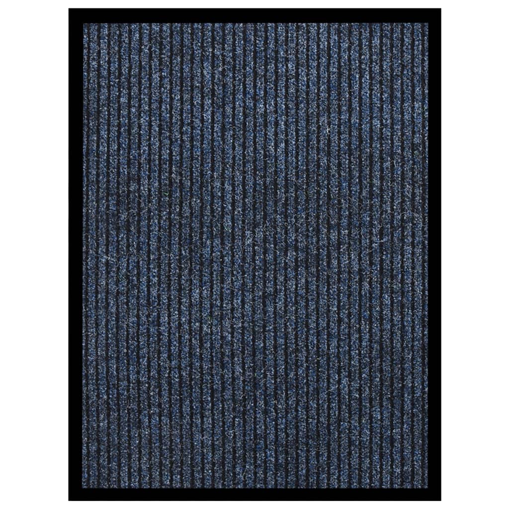 VIDAXL POORMAT 60x80 cm Streifenblau