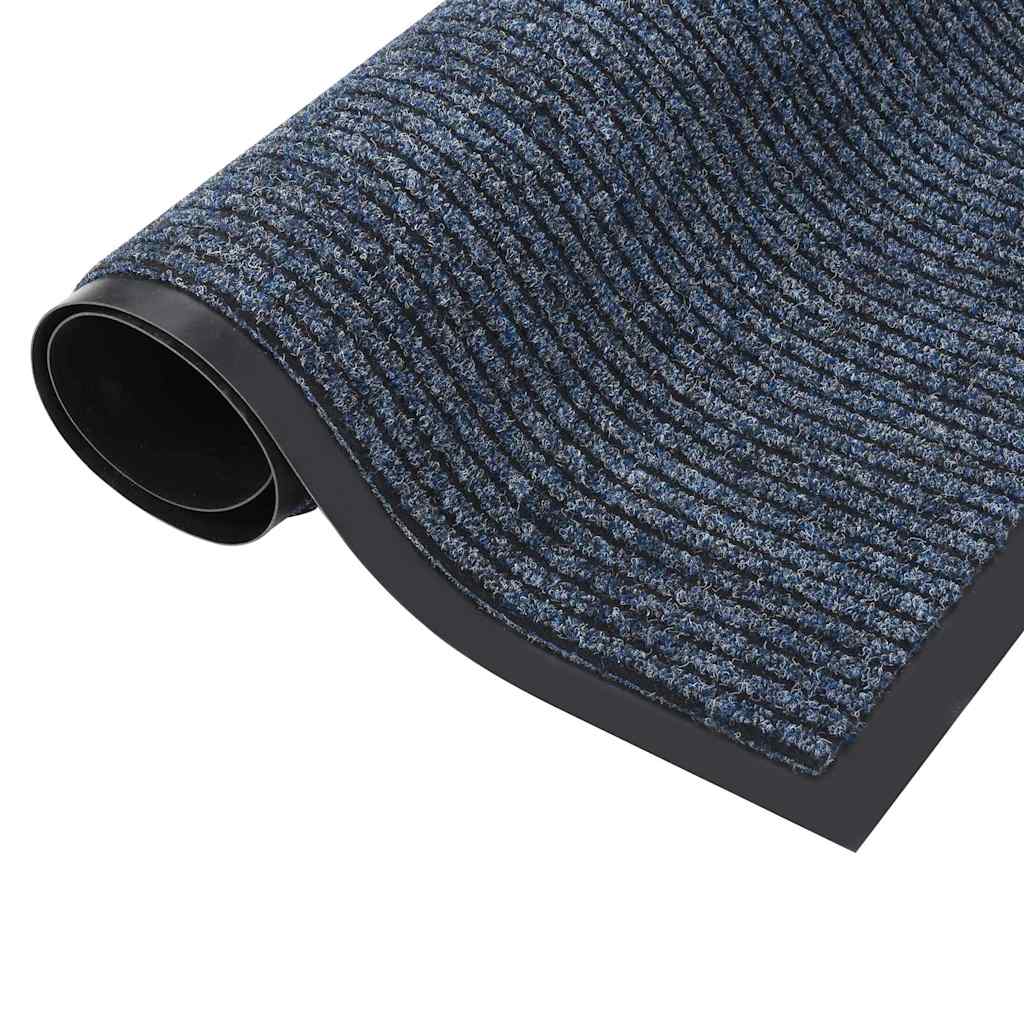 VIDAXL POORMAT 60x80 cm Streifenblau