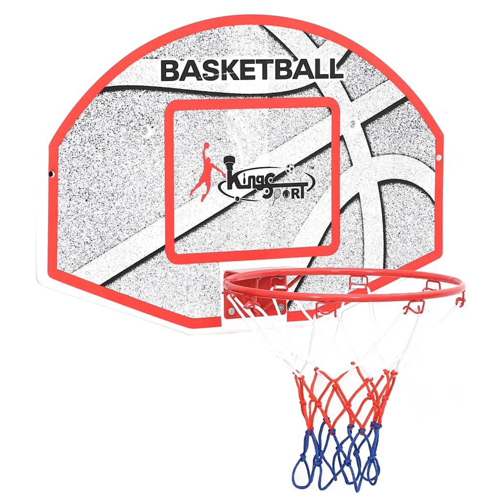 Vidaxl 5-delt basketball sett veggmontering 66x44,5 cm