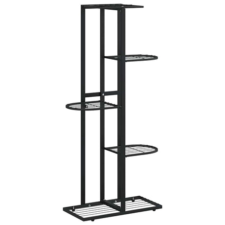 Vidaxl Blütenstandard mit 5 Schichten 43x22x98 cm Metallschwarz