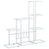 Vidaxl Blumenstandard 94.5x25x88 cm Metall Weiß