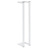 VidaXL Towel rack 12.5x12.5x60 cm Steel White