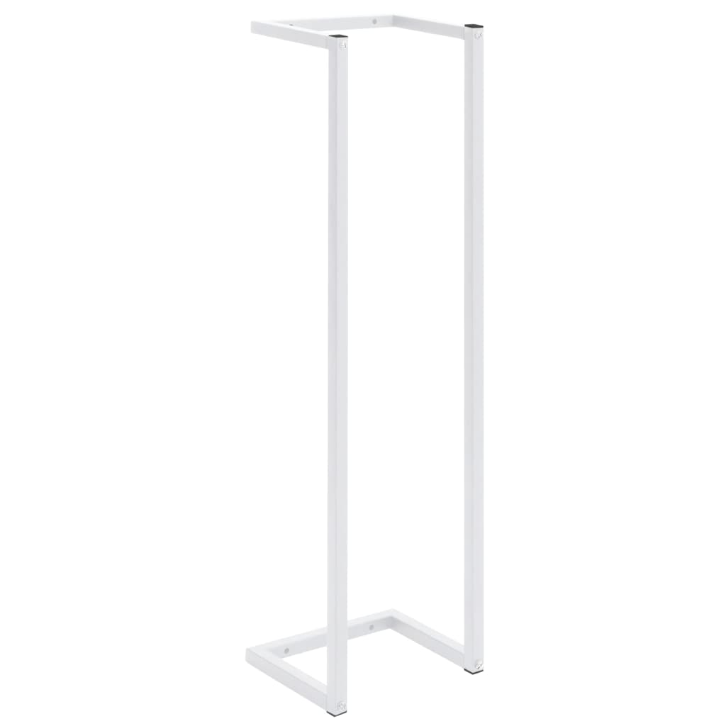 Rack per asciugamano Vidaxl 25x20x95 cm acciaio bianco