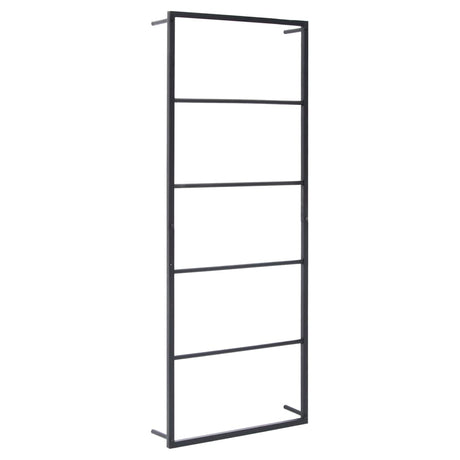 Vidaxl -Handtuchregal 45x10x115 cm Stahlschwarz