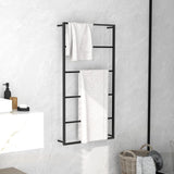 Vidaxl Towel rack 60x10x116 cm steel black