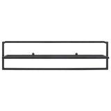 Rack de serviettes Vidaxl 95x25x22 cm Black