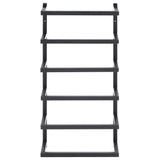 Rack per asciugamano Vidaxl 24x12x48 cm in acciaio nero