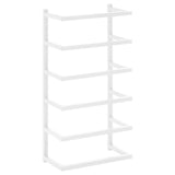 Rack de serviette Vidaxl 24x12x48 cm en acier blanc