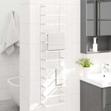 Vidaxl -Handtuchregal 24x12x96 cm Stahlweiß