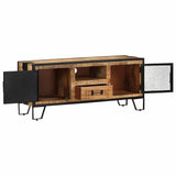 Vidaxl tv-meubel 110x31x46 cm ruw mangohout