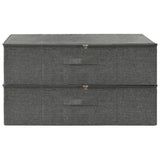 VIDAXL -Speicherboxen 2 ST 70x40x18 cm Stoffanthrazit -Verschärfen