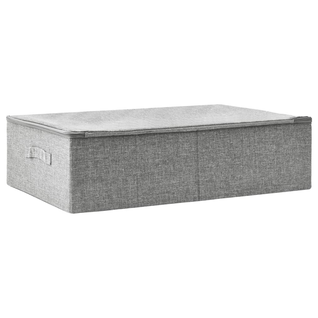 Vidaxl storage box 70x40x18 cm fabric gray