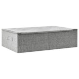 Caja de almacenamiento de Vidaxl 70x40x18 CM Fabric Gray