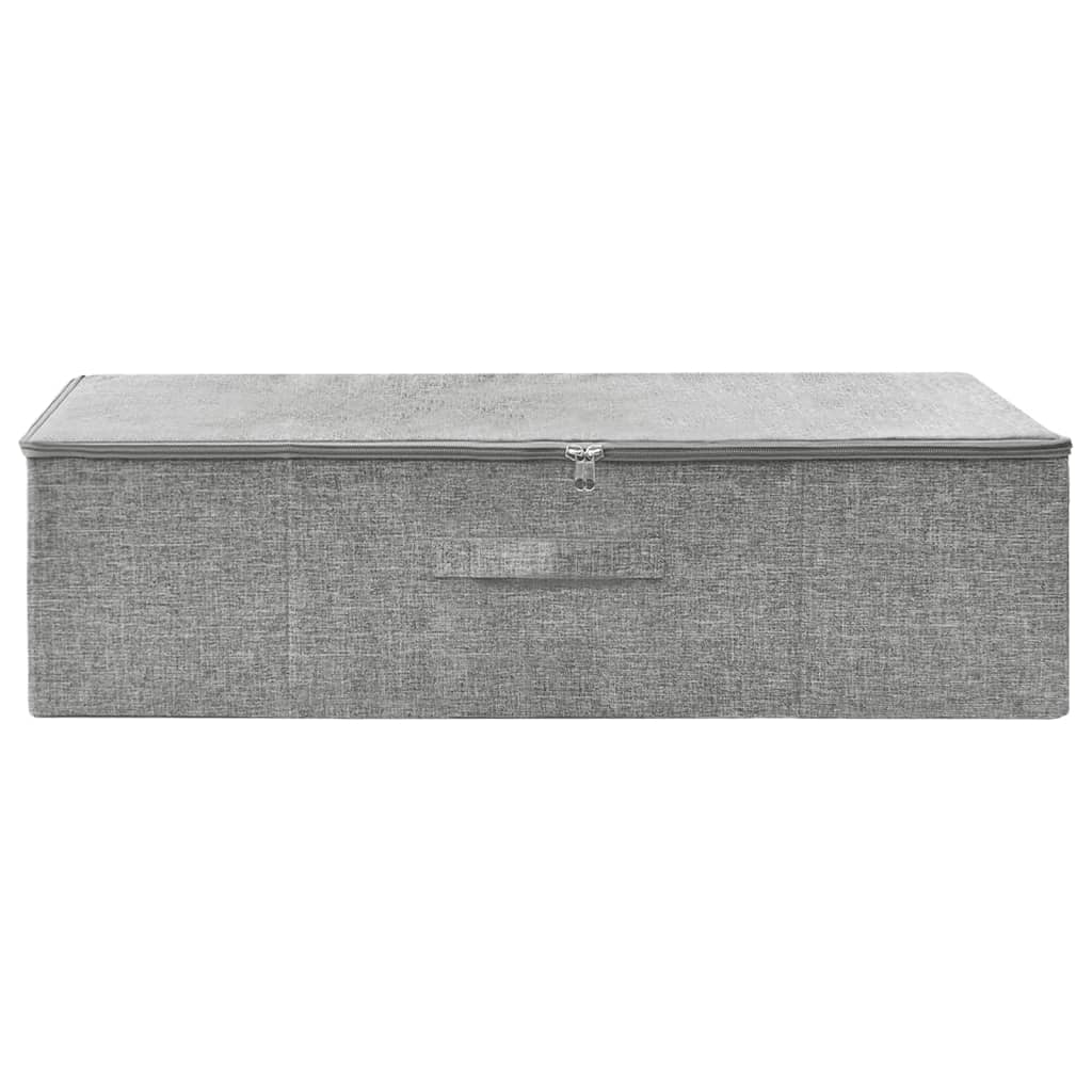 Caja de almacenamiento de Vidaxl 70x40x18 CM Fabric Gray