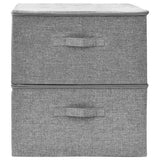VIDAXL -Speicherboxen 2 PCs 43x34x23 cm Stoff grau