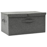 Vidaxl opbergbox 50x30x25 cm stof antracietkleurig