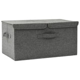 VIDAXL -Speicherbox 50x30x25 cm Stoffanthrazit -gelöscht