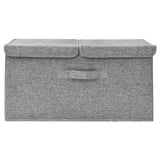 Boîte de rangement Vidaxl 50x30x25 cm Gris de tissu