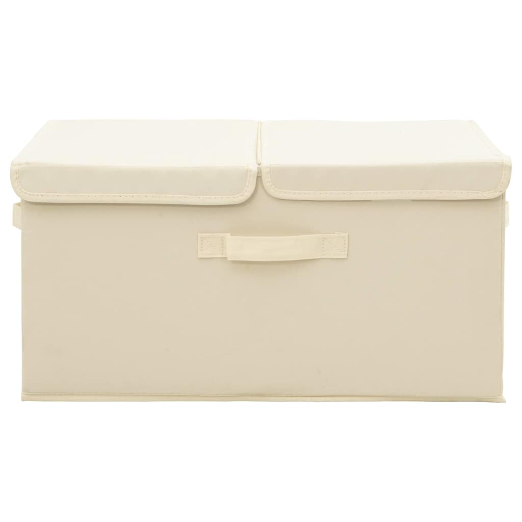 Úložné boxy Vidaxl 2 ks 50x30x25 cm textilní crème barevné