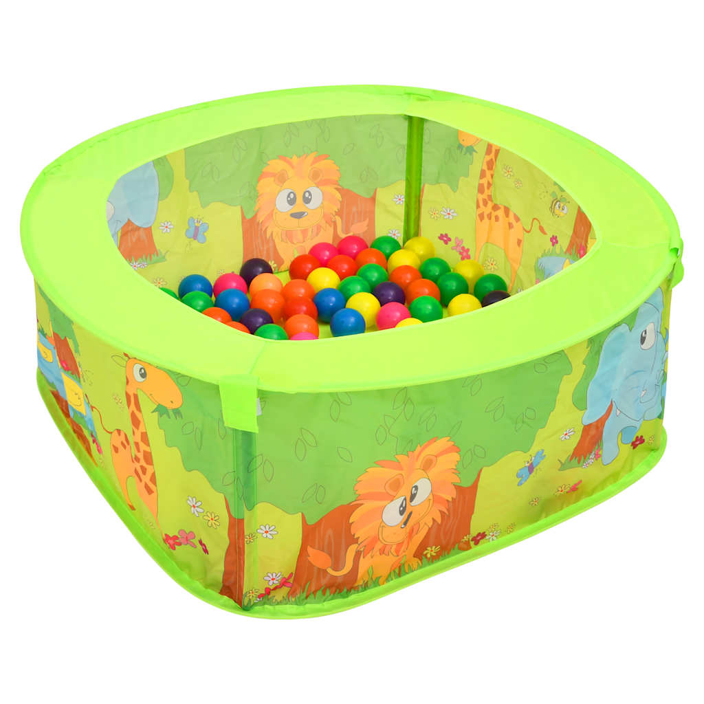 Vidaxl ball box for children with 50 balls 75x75x32 cm