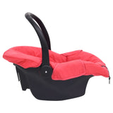 Asiento de automóvil para bebés Vidaxl 42x65x57 cm rojo