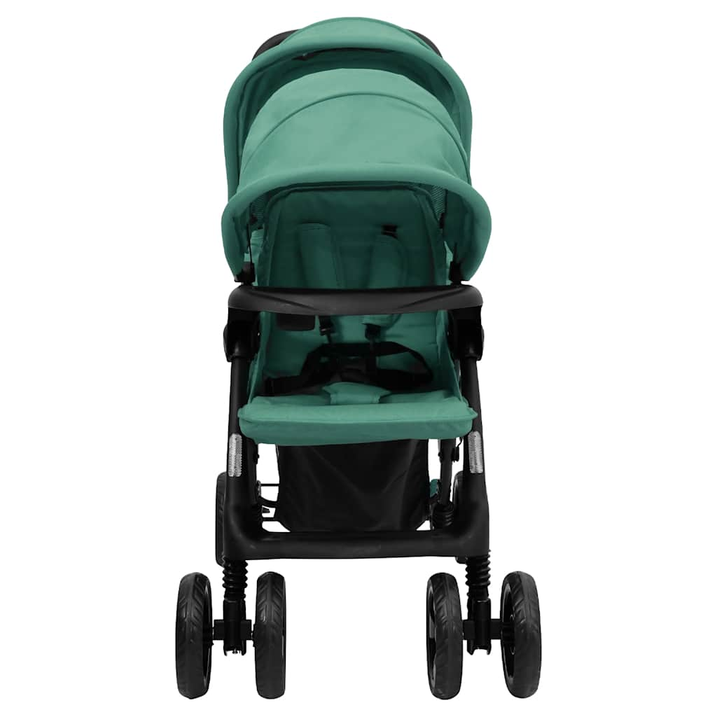 Vidaxl Twin Childem Tandem Steel Green