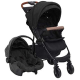 Vidaxl Pram 3-in-1-Stahl-Anthrazitfarbe