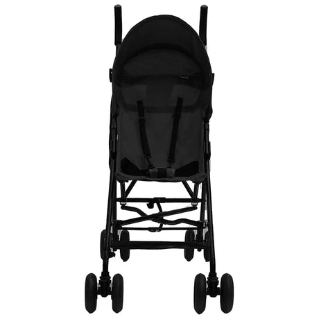 Vidaxl Kinderbuggy Stahl Anthrazit und Schwarz
