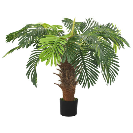VIDAXL Künstliche Pflanze mit Topf Cycaspalm 90 cm Grün