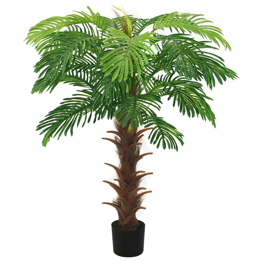 Vidaxl kënschtlech Planz mat Pot Cycasalpalm 140 cm gréng