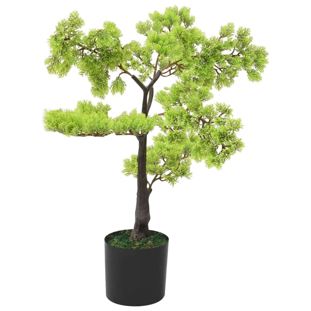 Pianta artificiale Vidaxl con cipres bonsai 60 cm verde