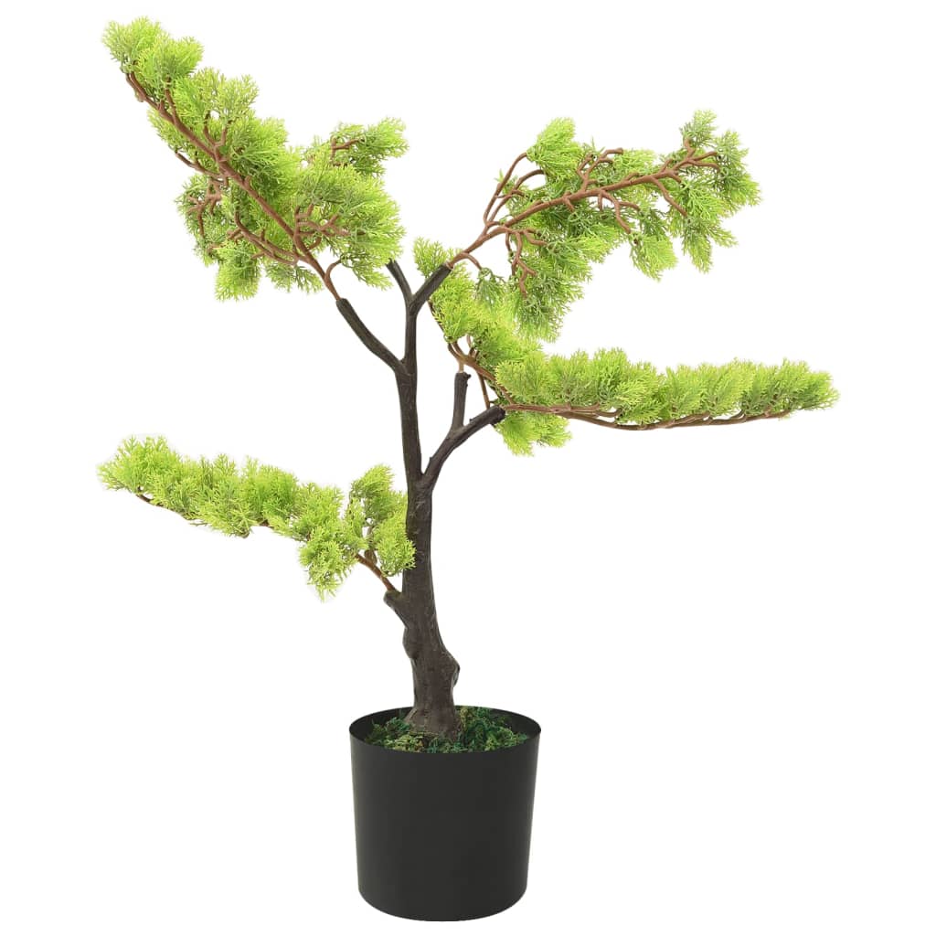 Pianta artificiale Vidaxl con cipres bonsai 60 cm verde