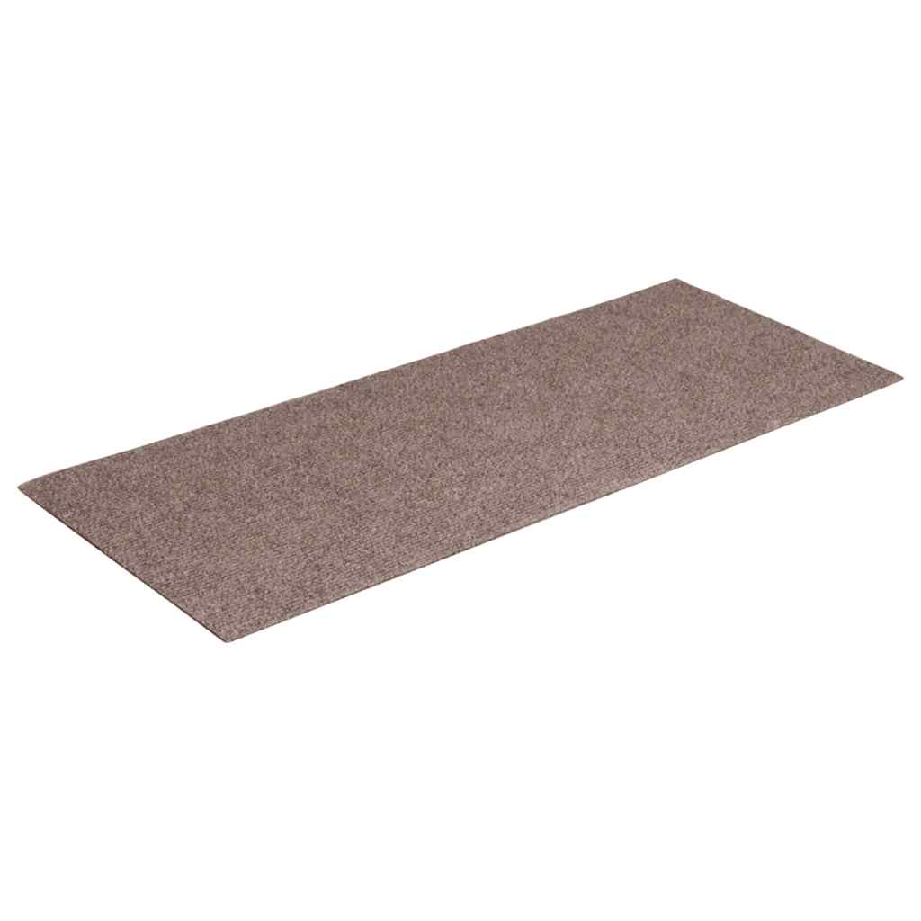 Vidaxl Treppenmatten selbstadhäsiv 15 Teile 60x25 cm hellbraun rechteckig