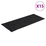 Vidaxl 15 Studds autoadhesivos rectangulares 60x25 cm gris