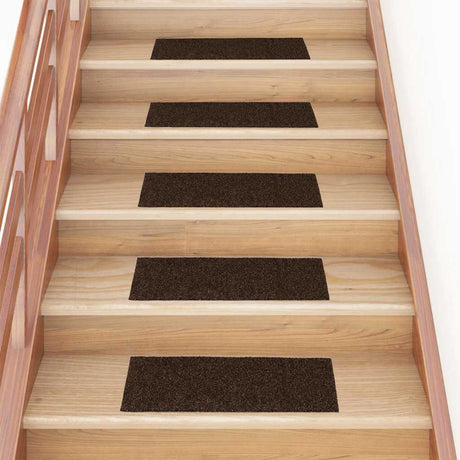 Vidaxl Treppenmatten selbstadhäsiv 15 Teile 60x25 cm braun rechteckig