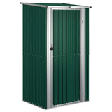 Vidaxl Garden Shed 118.5x97x209.5 cm verzinkter Stahlgrün