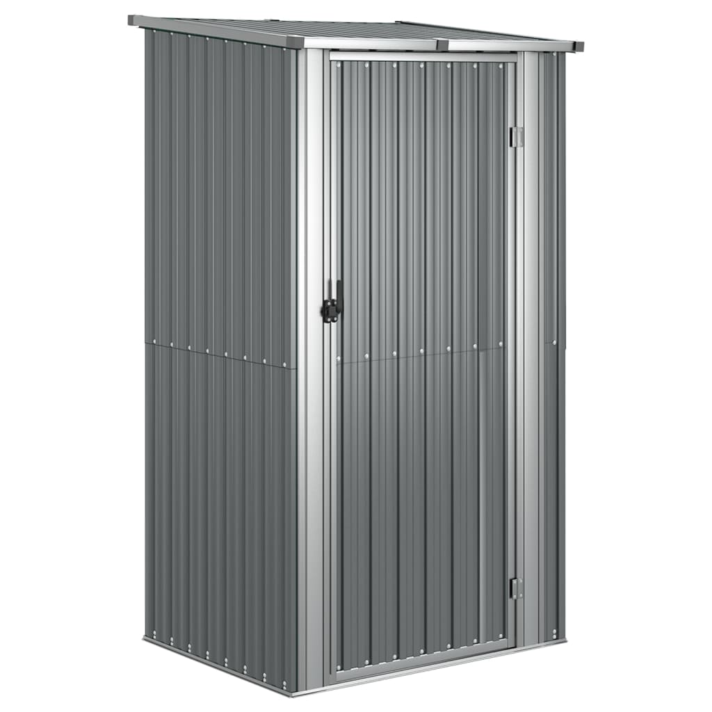 Vidaxl Garden Shed 118.5x97x209.5 cm verzinkter Stahl grau