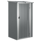 Vidaxl Garden Shed 118.5x97x209.5 cm verzinkter Stahl grau