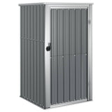 Vidaxl Garden Shed 88x89x161 cm verzinkter Stahl grau