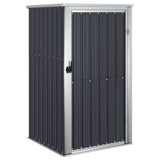 Vidaxl Garden Shed 88x89x161 cm verzinkter Stahl -Anthrazit -Gelenkt