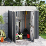 Vidaxl Garden HED 161x89x161 cm antracite in acciaio zincato