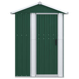 Vidaxl Garden Shed 126x97.5x177 cm verzinkter Stahlgrün