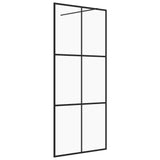 Vidaxl Walk-In duschvägg 80x195 cm ESG-GLAS transparent och svart