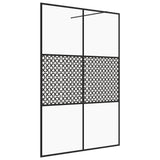 Vidaxl Walk-In duschvägg 140x195 cm ESG-GLAS transparent och svart