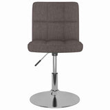 Vidaxl barkruk draaibaar stof taupe