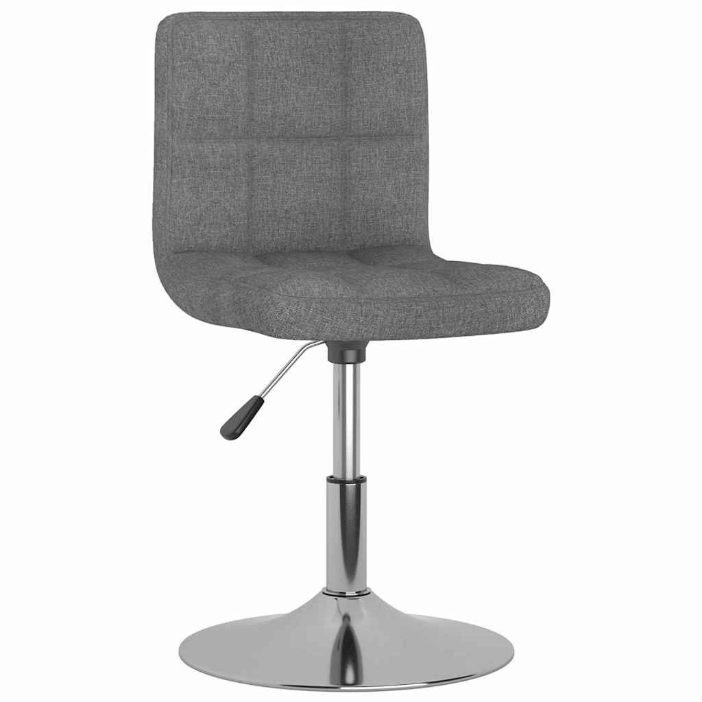 Vidaxl eetkamerstoelen draaibaar 2 st stof lichtgrijs