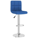 Vidaxl barkrukken 2 st stof blauw