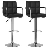 Vidaxl barstoelen 2 st kunstleer zwart