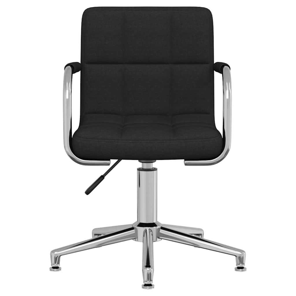 Vidaxl kantoorstoel draaibaar stof zwart