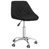 Vidaxl eetkamerstoelen draaibaar 2 st kunstleer zwart
